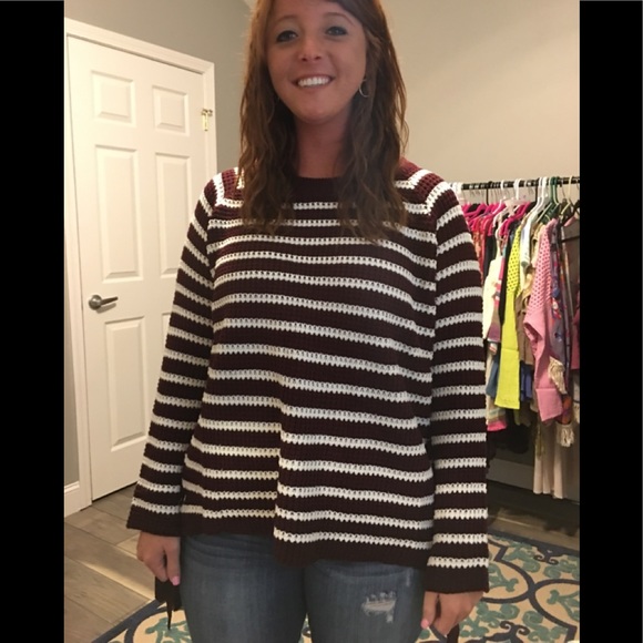 She and Sky Sweaters - NWT Stripe Me Up Sweater